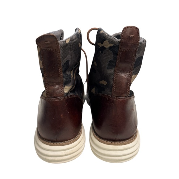 Cole Haan Men\'s  Lunargrand Leather Camo Waterproof Boots Sz.11M main image 4